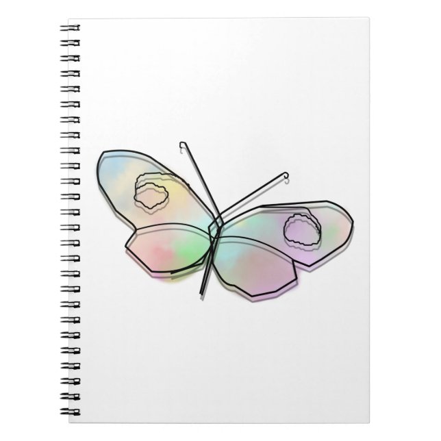 Wire Butterfly Round Notebook (Front)