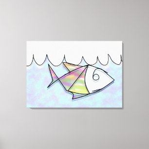Wire Fish Canvas Print
