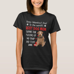 Wire Fox Terrier Best Dog Mom Valentines Day Funny T-Shirt