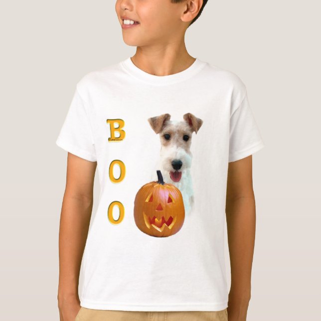 Wire Fox Terrier Boo T-Shirt (Front)