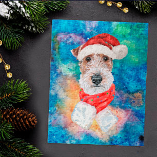 Wire Fox Terrier Breed Dog Christmas  Jigsaw Puzzle