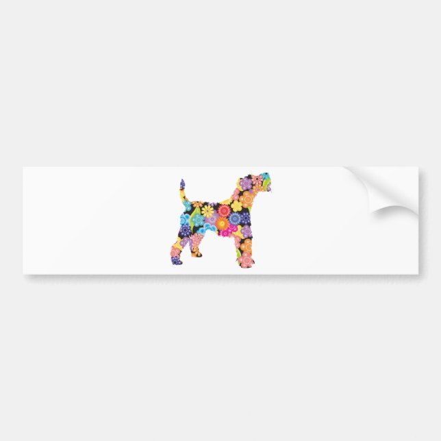 Wire Fox Terrier Bumper Sticker (Front)