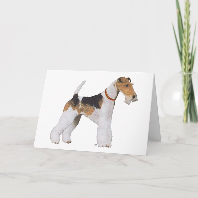 Wire Fox Terrier Card (Front)