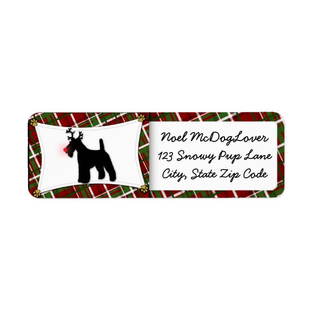 Wire Fox Terrier Christmas (Front)