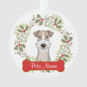 Wire Fox Terrier Customizable Ornament