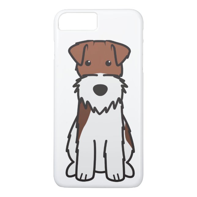 Wire Fox Terrier Dog Cartoon Case-Mate iPhone Case (Back)