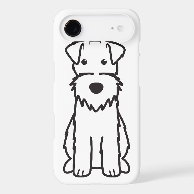 Wire Fox Terrier Dog Cartoon Case-Mate iPhone Case (Back)