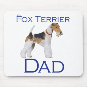 Wire Fox Terrier Father's Day Mouse Pad