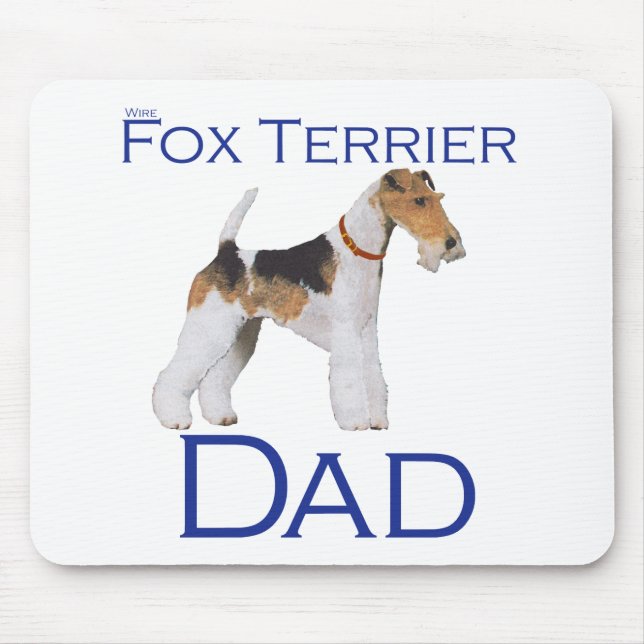 Wire Fox Terrier Father's Day Mouse Pad (Front)