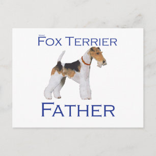 Wire Fox Terrier Father's Day Postcard