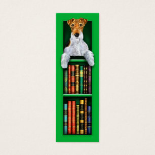 Wire Fox Terrier Green Bookmark