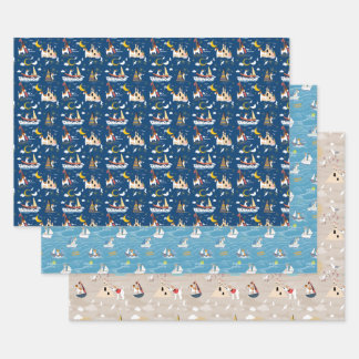 Wire Fox Terrier Happy Holidays Wrapping Papers Wrapping Paper Sheet
