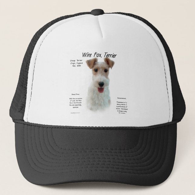 Wire Fox Terrier History; about wire fox terrier Trucker Hat (Front)