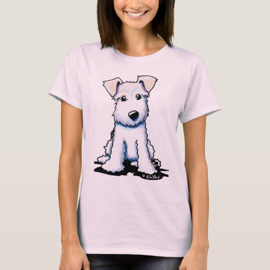 Wire Fox Terrier Ladies Fitted Baby Doll T-Shirt