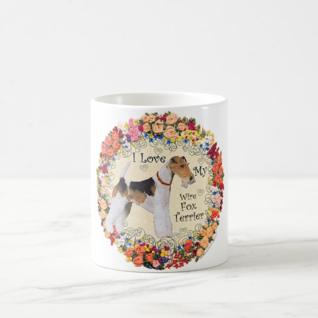 Wire Fox Terrier Love Coffee Mug (Center)
