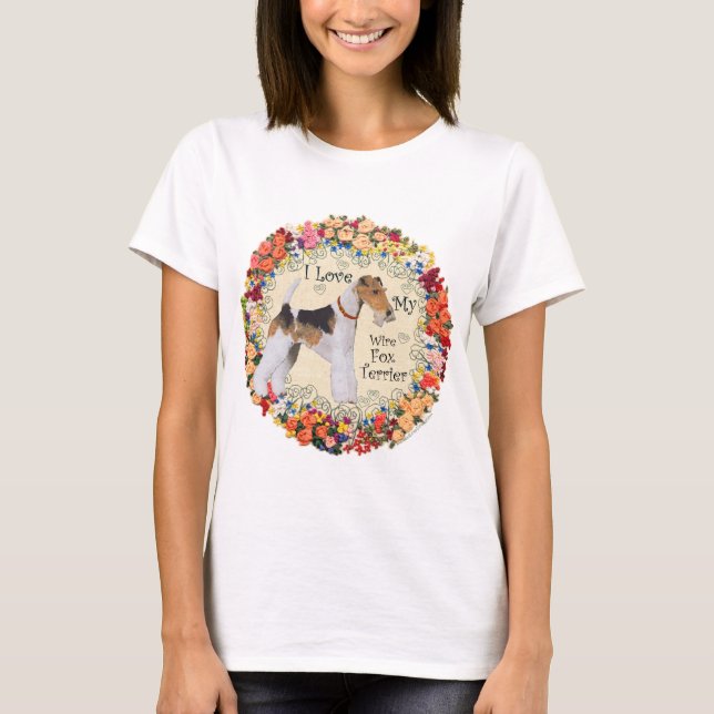 Wire Fox Terrier Love T-Shirt (Front)
