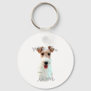 Wire Fox Terrier Mom 2 Keychain