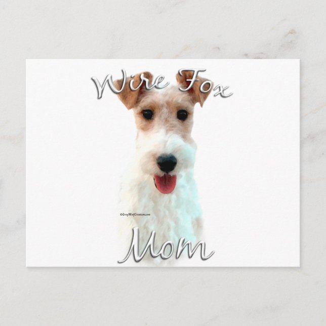 Wire Fox Terrier Mom 2 Postcard (Front)