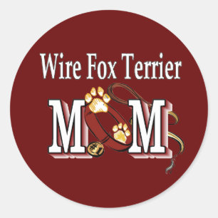 Wire Fox Terrier Mom Gifts Classic Round Sticker
