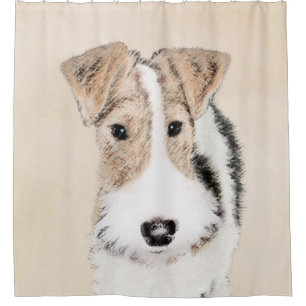 Wire Fox Terrier Painting - Cute Original Dog Art