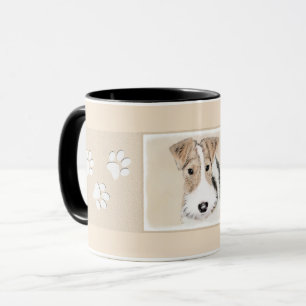 Wire Fox Terrier Painting - Cute Original Dog Art Mug