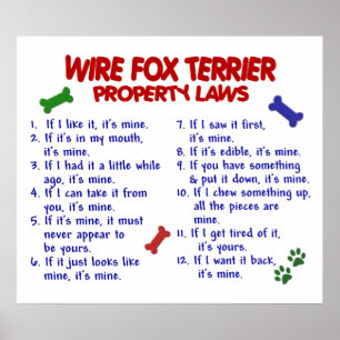 WIRE FOX TERRIER PL2 POSTER