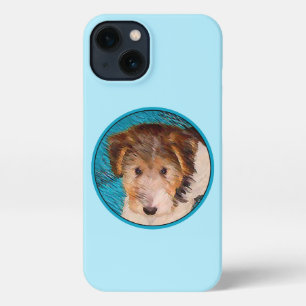 Wire Fox Terrier Puppy Painting - Original Dog Art iPhone 13 Case