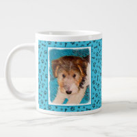Wire Fox Terrier Puppy Painting - Original Dog Art