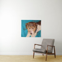 Wire Fox Terrier Puppy Painting - Original Dog Art