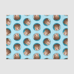 Wire Fox Terrier Puppy Painting tricolor Dog Art Tissue Paper