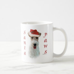 Wire Fox Terrier Santa Paws Coffee Mug