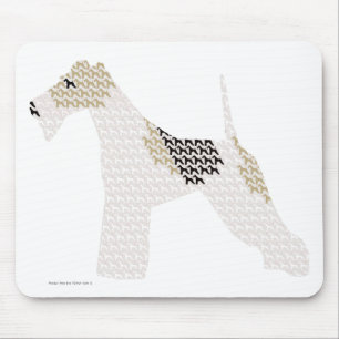 Wire Fox Terrier (silhouettes /shadows) Mouse Pad