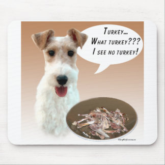 Wire Fox Terrier Turkey Mouse Pad
