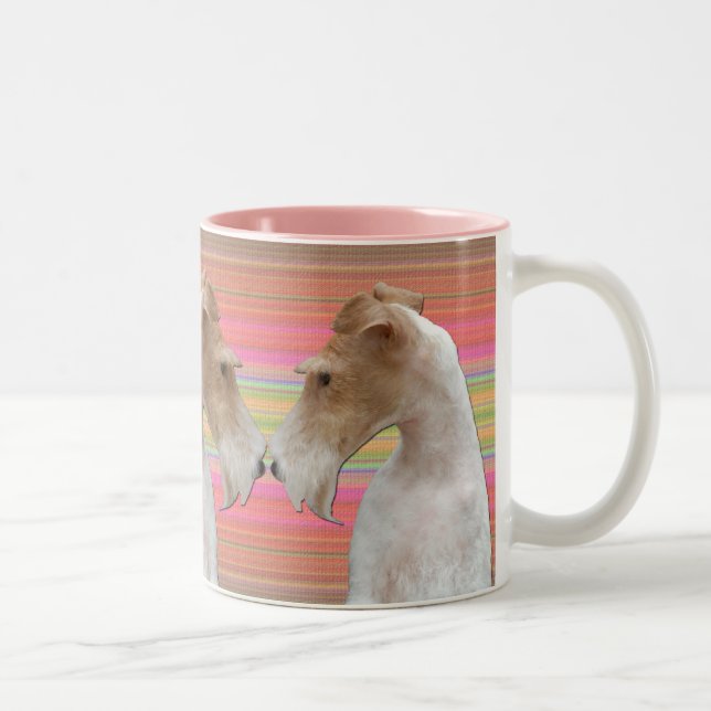 Wire Fox Terrier Two-Tone Coffee Mug (Right)