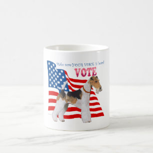 Wire Fox Terrier VOTE Coffee Mug