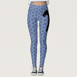 Wire Hair Fox Terrier Hearts Pattern Leggings