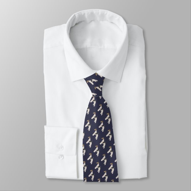 Wire Hair Fox Terrier Tie (Tied)