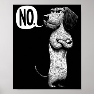 Wire-Haired Dachshund Dog Men Women Kids Poster