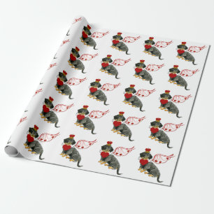 Wire Haired Dachshund Gift Wrap