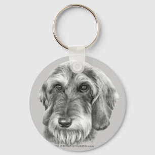 Wire-Haired Dachshund Keychain