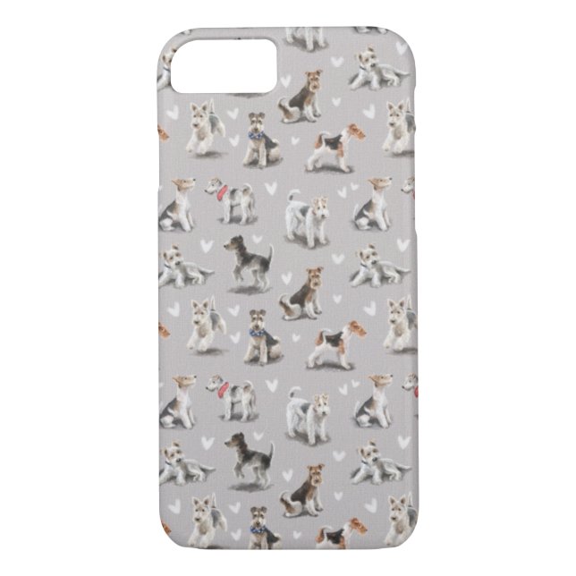 Wire Haired Fox Terrier coque iphone (Dos)