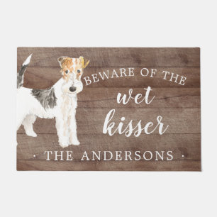 Wire Haired Fox Terrier.Dog Personalized Door Mat