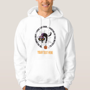 wired cat  a in halloween editable hoodie