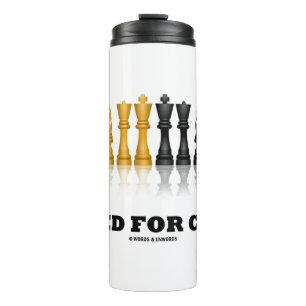 Wired For Chess Reflective Chess Set Thermal Tumbler