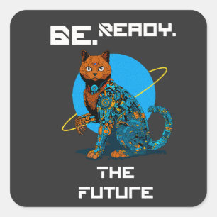 Wired for Tomorrow Square Sticker