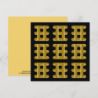 Wired Golden Cord Squared Pattern Gold On Black