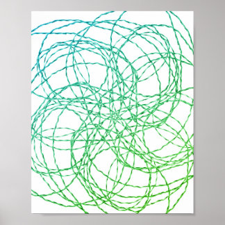 Wired Green Poster