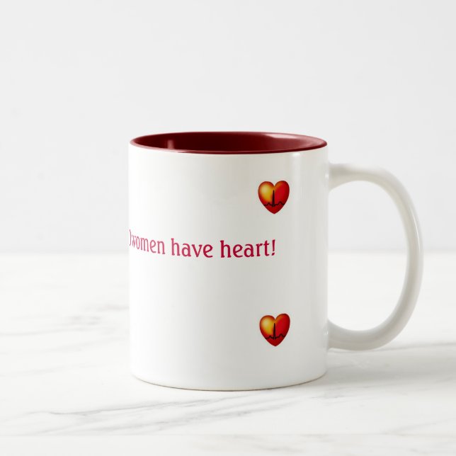 WIRED women have heart  red mug (Right)