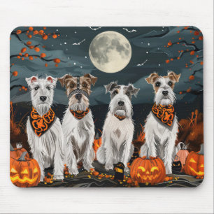 Wirefox Terrier Halloween Spooky  Mouse Pad