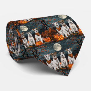 Wirefox Terrier Halloween Spooky Tie